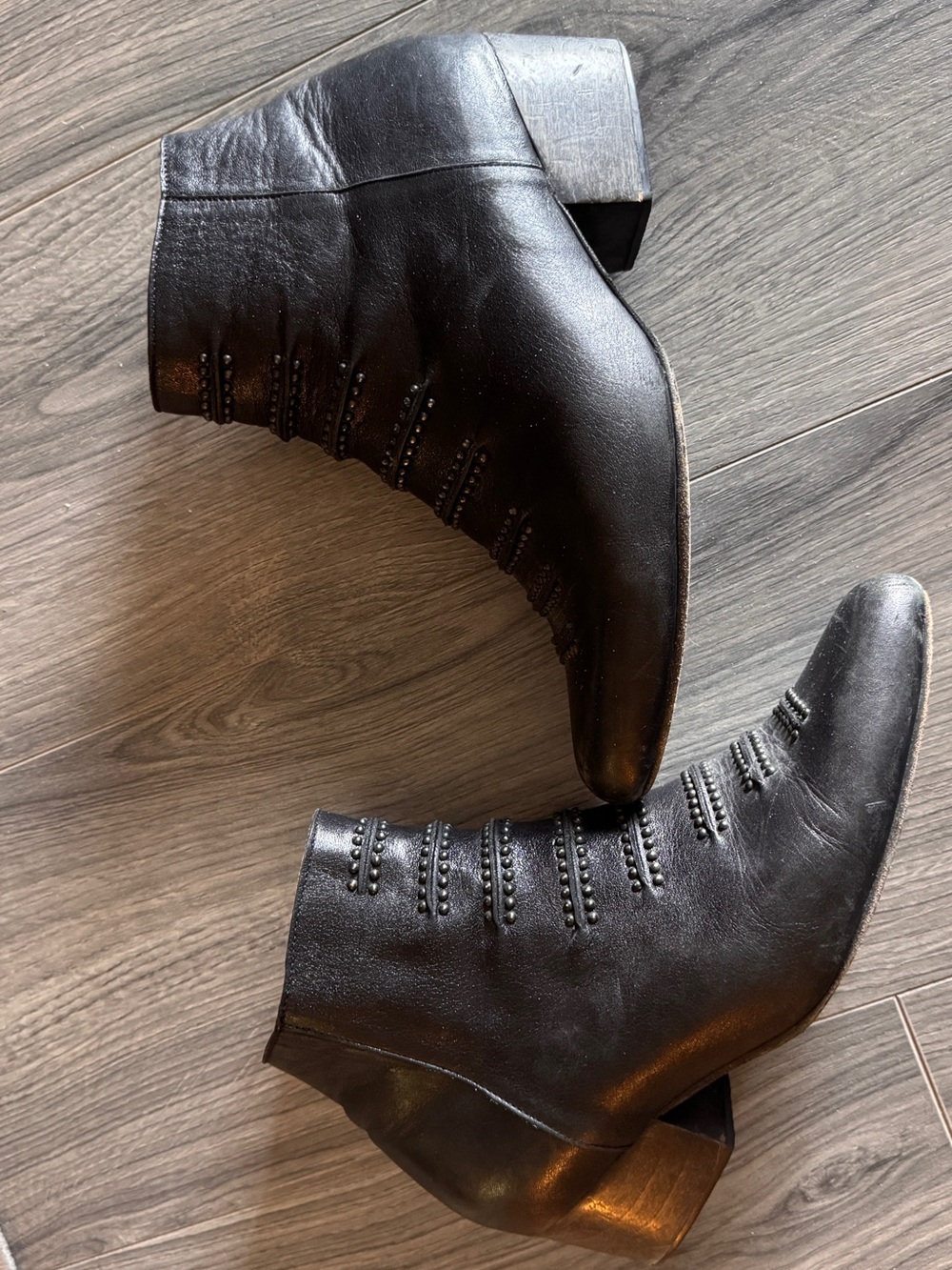 Calleen Cordero Tiba Short Bootie in black leather